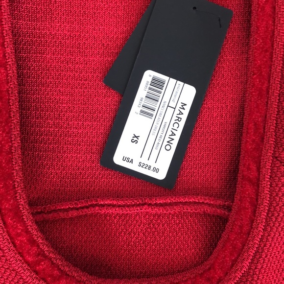 Marciano Nanci Sweater Dress RED XS - Picture 3 of 7